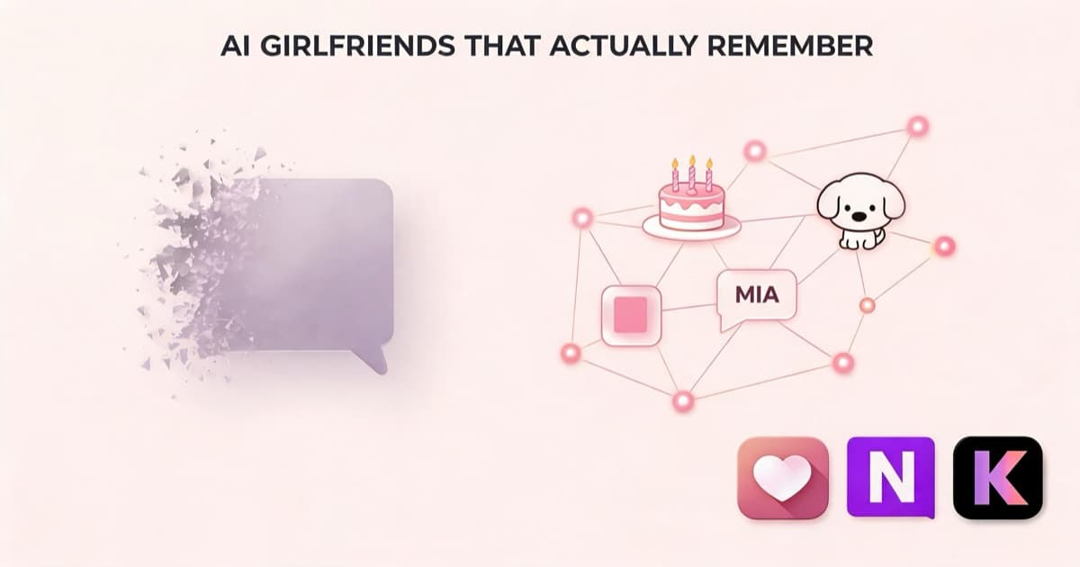 Best AI Girlfriend Apps with Memory (2026)