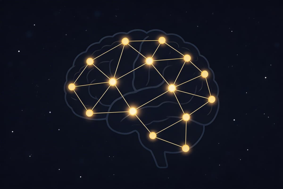 A constellation of connected memories forming a knowledge graph
